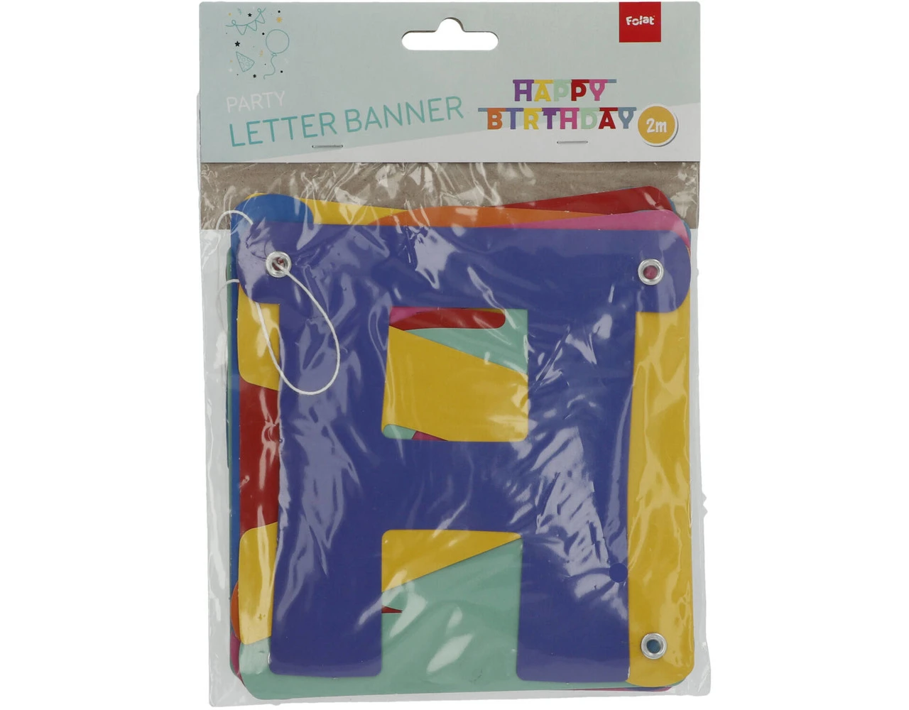 Letterslinger Happy Birthday 1,6m 3 Letterslinger Happy Birthday 1,6m - Afbeelding 3