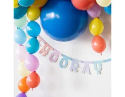 Letterslinger Hooray Yay 1,6m 7 Letterslinger Hooray Yay 1,6m -Feestspullen Winkel letterslinger hooray yay 16m 2