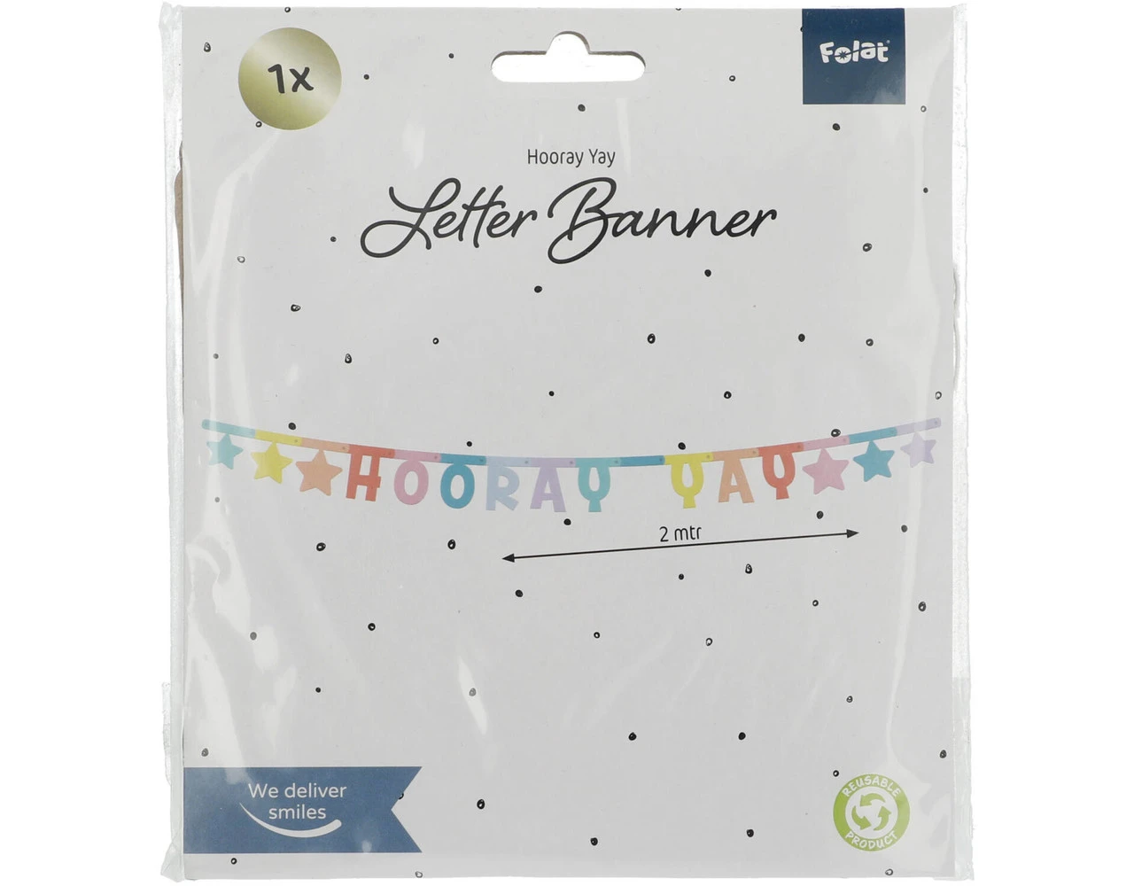 Letterslinger Hooray Yay 1,6m 5 Letterslinger Hooray Yay 1,6m - Afbeelding 5