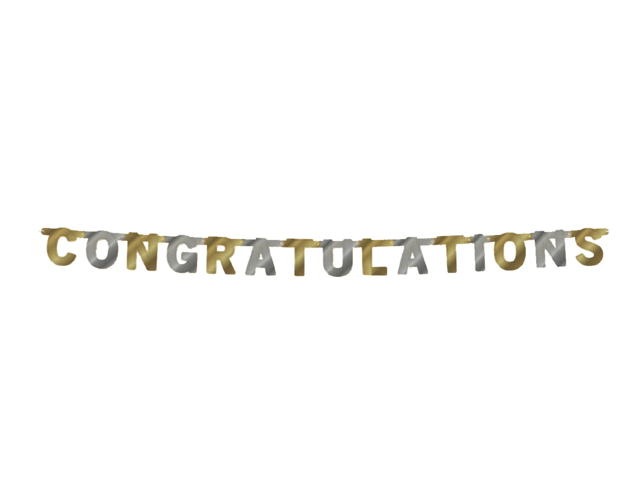 Letterslinger Letter En Cijfer Pakket Goud / Zilver 1 Letterslinger Letter En Cijfer Pakket Goud / Zilver