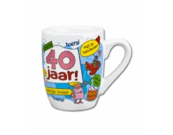 Mok 40 Jaar Vrouw 12cm