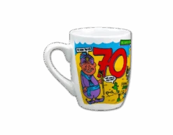 Mok 70 Jaar 12cm -Feestspullen Winkel mok 70 jaar 12cm 2