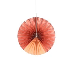 Papieren Waaiers Roze 35cm 3st -Feestspullen Winkel papieren waaiers roze 35cm 3st 2