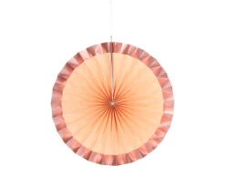 Papieren Waaiers Roze 35cm 3st -Feestspullen Winkel papieren waaiers roze 35cm 3st 3