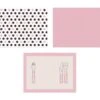 Placemats Roze Zwart 40cm 6st