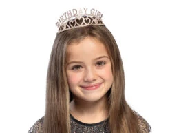 Rose Gouden Haarband Birthday Girl Metaal -Feestspullen Winkel rose gouden haarband birthday girl metaal 3