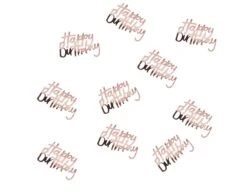 Rose Gouden Happy Birthday Confetti 14g