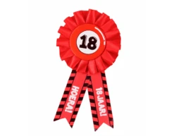 Rozet Hoera 18 Jaar Hoera