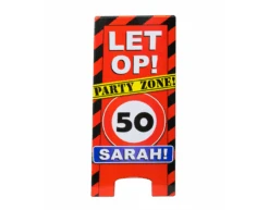 Sarah Warning Sign 50 Jaar 62,5cm