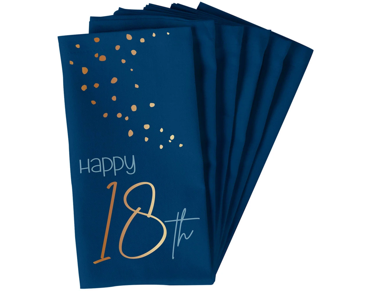 Servetten 18 Jaar Blauw 33cm 10st 1 Servetten 18 Jaar Blauw 33cm 10st