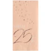 Servetten 25 Jaar Rose Goud 33cm 10st