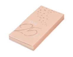 Servetten 25 Jaar Rose Goud 33cm 10st -Feestspullen Winkel servetten 25 jaar rose goud 33cm 10st 3