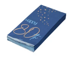 Servetten 80 Jaar Blauw 33cm 10st -Feestspullen Winkel servetten 80 jaar blauw 33cm 10st 2