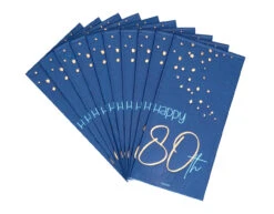 Servetten 80 Jaar Blauw 33cm 10st -Feestspullen Winkel servetten 80 jaar blauw 33cm 10st 4