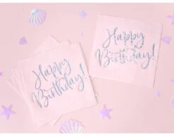 Servetten Happy Birthday Lichtroze 33cm 20st -Feestspullen Winkel servetten happy birthday lichtroze 33cm 20st 3