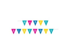 Slinger Happy Birthday Gekleurd 2,84m