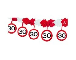 Slinger Met Onderhanger 30 Jaar Verkeersbord 4m