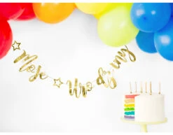 Slinger Moje Urodziny Goud 90cm -Feestspullen Winkel slinger moje urodziny goud 90cm 4