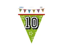 Slingers 10 Jaar Glitter 8m -Feestspullen Winkel slingers 10 jaar glitter 8m 8