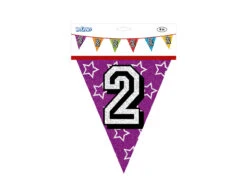 Slingers 2 Jaar Glitter 8m -Feestspullen Winkel slingers 2 jaar glitter 8m 8
