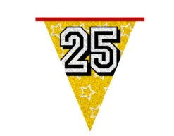 Slingers 25 Jaar Glitter 8m -Feestspullen Winkel slingers 25 jaar glitter 8m 5