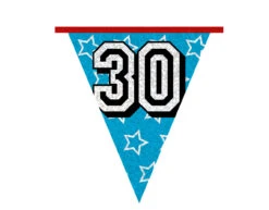 Slingers 30 Jaar Glitter 8m -Feestspullen Winkel slingers 30 jaar glitter 8m 3