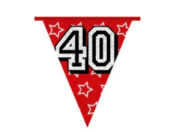 Slingers 40 Jaar Glitter 8m -Feestspullen Winkel slingers 40 jaar glitter 8m 6