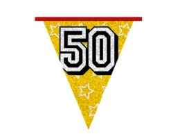 Slingers 50 Jaar Glitter 8m -Feestspullen Winkel slingers 50 jaar glitter 8m 6