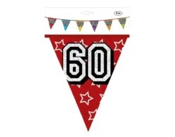Slingers 60 Jaar Glitter 8m -Feestspullen Winkel slingers 60 jaar glitter 8m 2