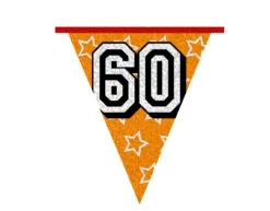 Slingers 60 Jaar Glitter 8m -Feestspullen Winkel slingers 60 jaar glitter 8m 6
