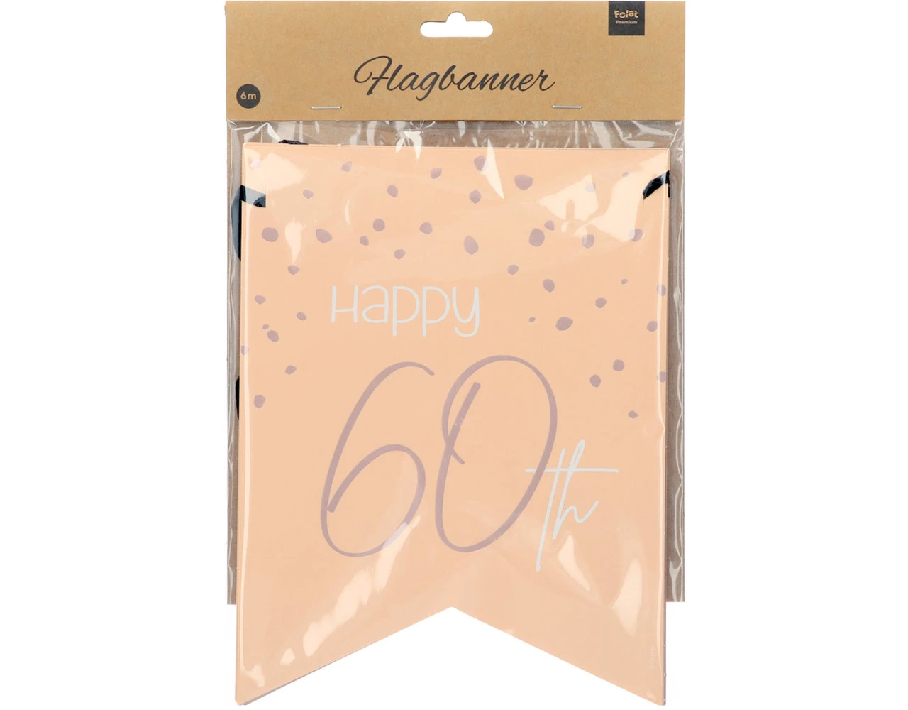 Slingers 60 Jaar Rose Goud 6m 2 Slingers 60 Jaar Rose Goud 6m - Afbeelding 2