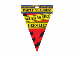 Slingers Waar Is Het Feestje 10m -Feestspullen Winkel slingers waar is het feestje 10m 2