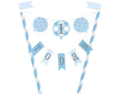 Taarttopper 1 Jaar Blauw