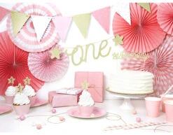 Taarttopper 1ste Verjaardag Goud 21cm -Feestspullen Winkel taarttopper 1ste verjaardag goud 21cm 3