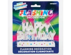 Taarttopper Happy Birthday Lampjes 12,1cm