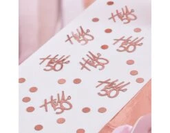 Table Confetti Fifty Rose Gold -Feestspullen Winkel table confetti fifty rose gold 2