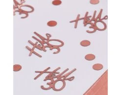 Table Confetti Thirty Rose Gold -Feestspullen Winkel table confetti thirty rose gold 2