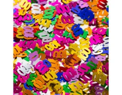 Tafelconfetti 100 Jaar Gekleurd