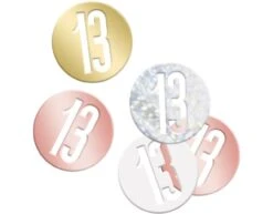 Tafelconfetti 13 Jaar Metallic 11cm 114gr