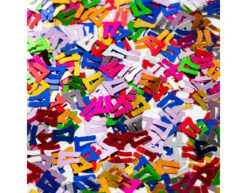 Tafelconfetti 17 Jaar Gekleurd