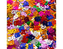 Tafelconfetti 20 Jaar Gekleurd