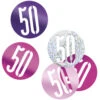 Tafelconfetti 50 Jaar Roze 14gr
