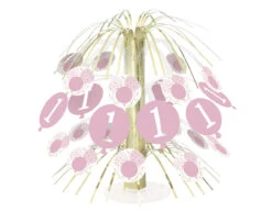 Tafeldecoratie 1 Jaar Roze 21cm