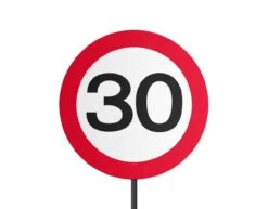 Tuinbord 30 Jaar Verkeersbord 52cm