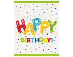 Uitdeelzakjes Happy Birthday Ballonnen 8st