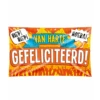 Verjaardag Gevelvlag Van Harte Gefeliciteerd 1,5m