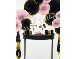 Verjaardag Letterslinger Happy Birthday Rose Goud 62cm -Feestspullen Winkel verjaardag letterslinger happy birthday rose goud 3