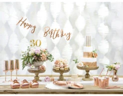 Verjaardag Letterslinger Happy Birthday Rose Goud 62cm -Feestspullen Winkel verjaardag letterslinger happy birthday rose goud 4