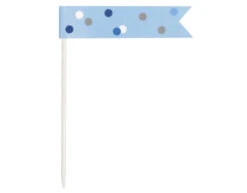 Verjaardag Prikkers Blauw 6st