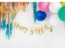 Verjaardag Slinger Happy Birthday Goud 62cm -Feestspullen Winkel verjaardag slinger happy birthday goud 62cm 3